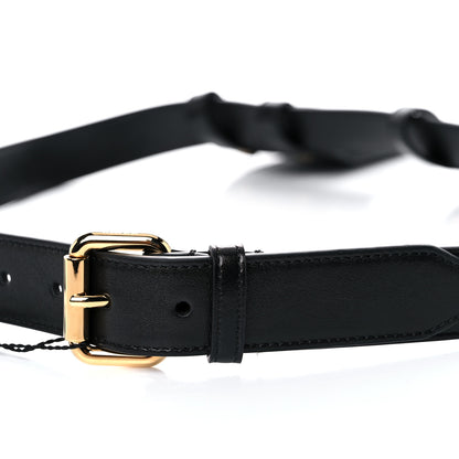 Fendi Vitello Glacier Utility Belt Pouch Black 10 of 10