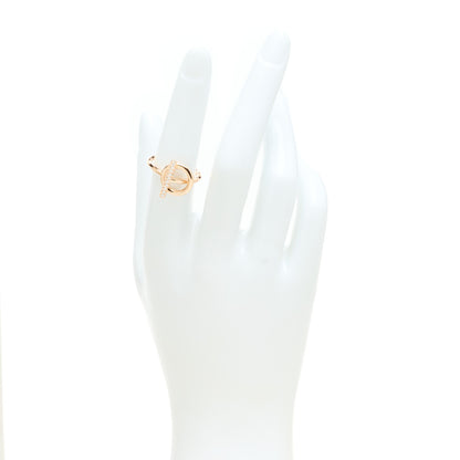 Hermes 18K Rose Gold Diamond PM Echappee Ring 51 5.75 2 of 5