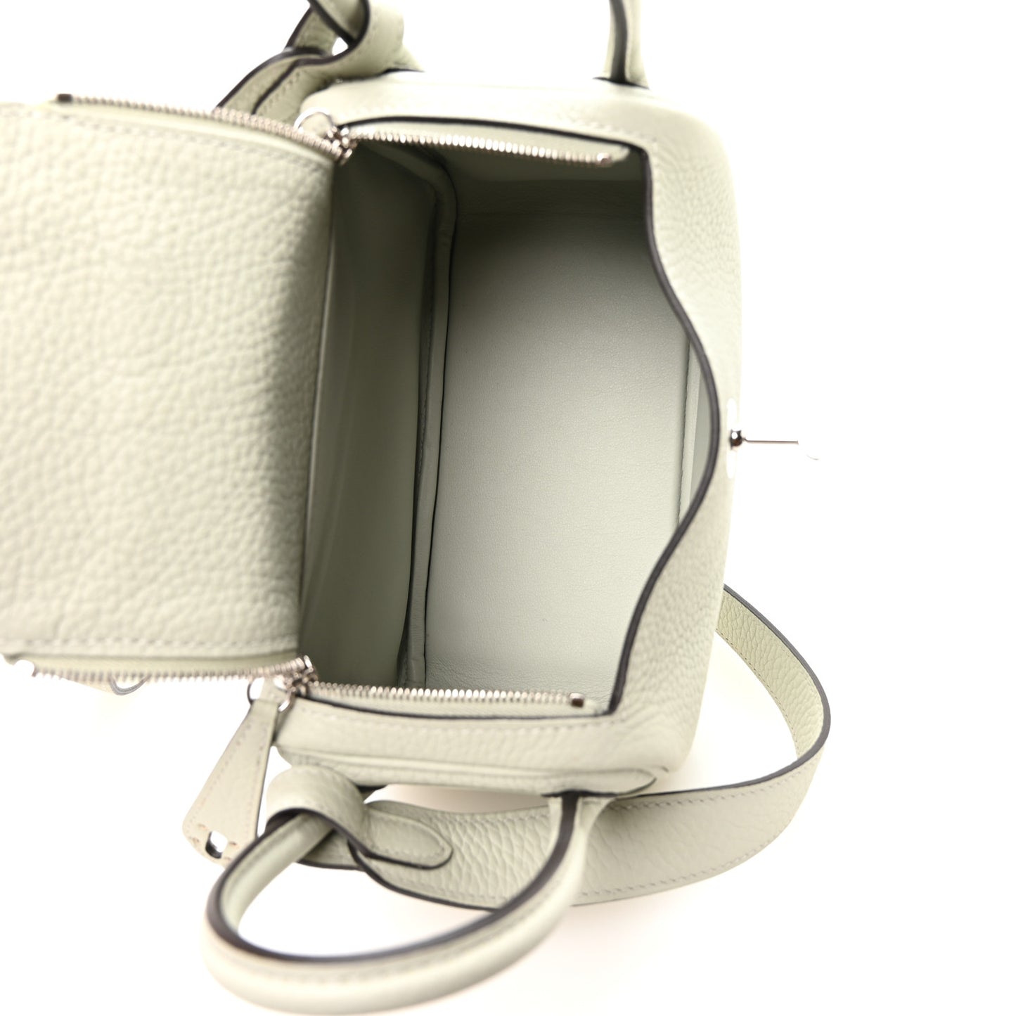 Taurillon Clemence Mini Lindy 20 Gris Neve