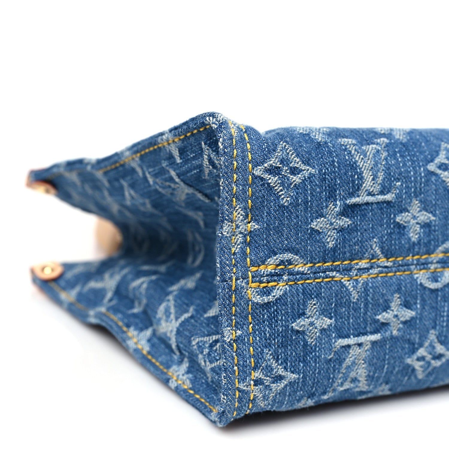 Louis Vuitton Monogram Denim Onthego PM Blue 8 of 10