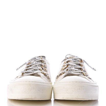 Christian Dior Canvas Walk'n Dior Low Top Sneakers 36.5 White 2 of 12
