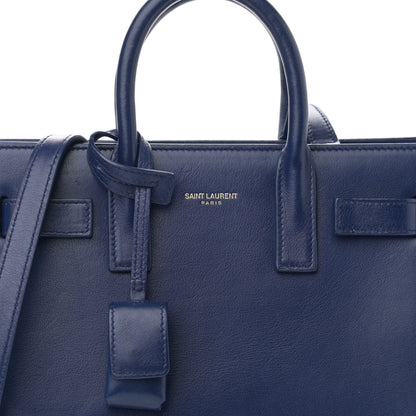 Saint Laurent Calfskin Nano Sac De Jour Dark Blue 7 of 9