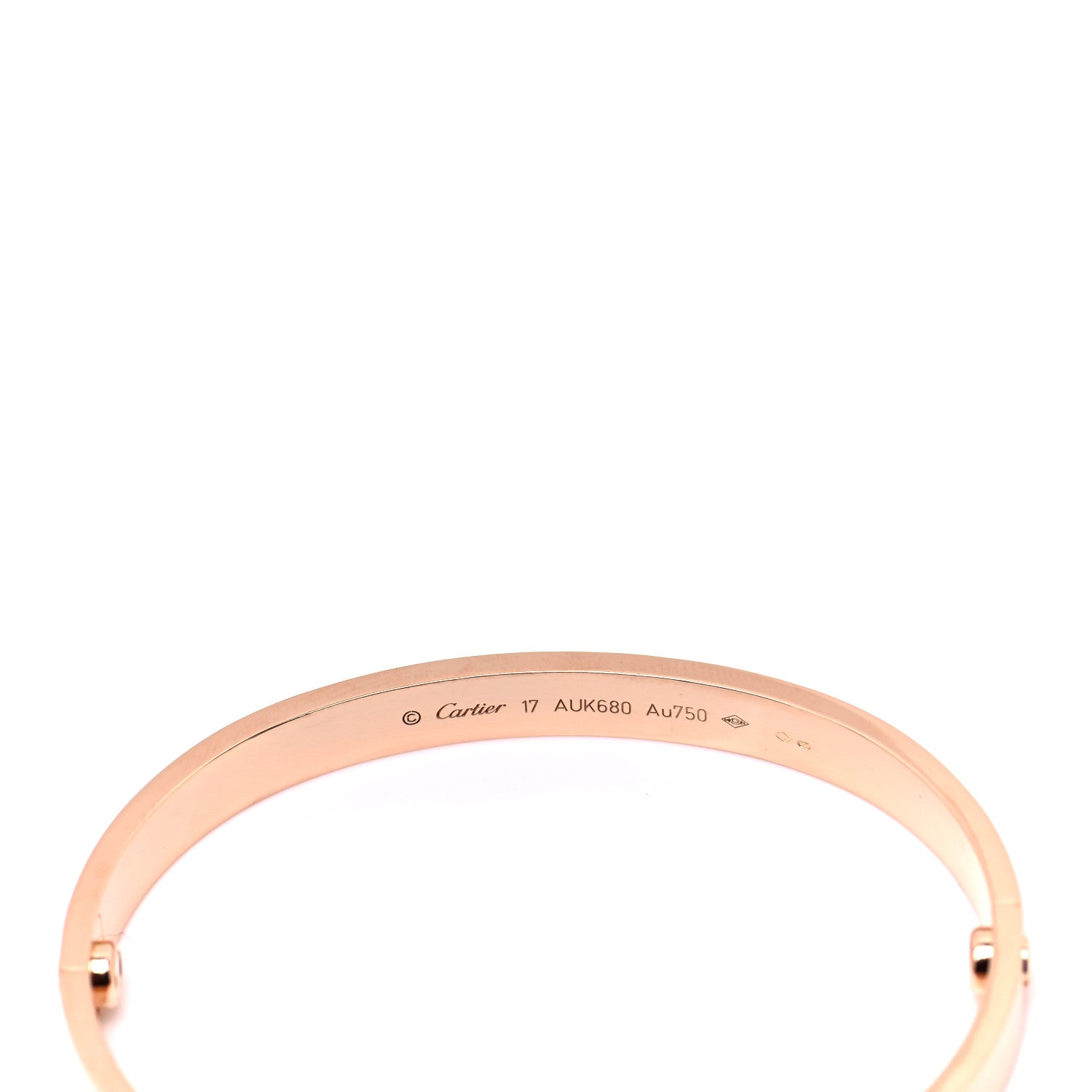 Cartier 18K Pink Gold LOVE Bracelet 17 4 of 7