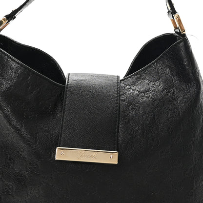 Gucci Guccissima Large New Ladies Web Hobo Black 8 of 11