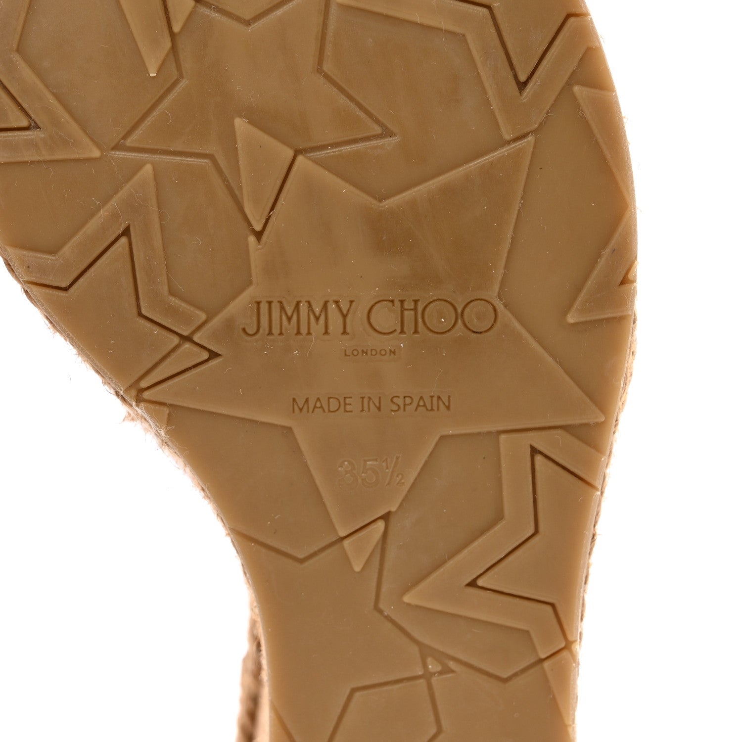 Jimmy Choo Nappa Woven Almer 80 Wedge Sandals 35.5 Ballet Pink 6 of 8