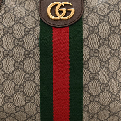 Gucci GG Supreme Monogram Web Small Ophidia Half Moon Hobo Brown 8 of 11