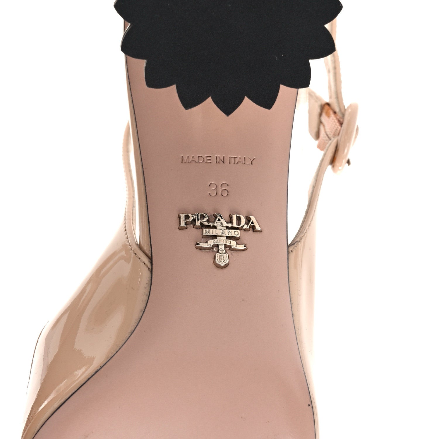 Prada Patent Slingback Pumps 36 Cipria 6 of 8