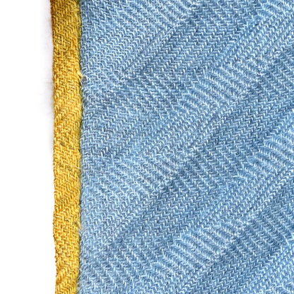 Hermes Silk Plisse Foulard Brides de Gala Scarf 140 Bleu Denim Bleu Indigo 7 of 7