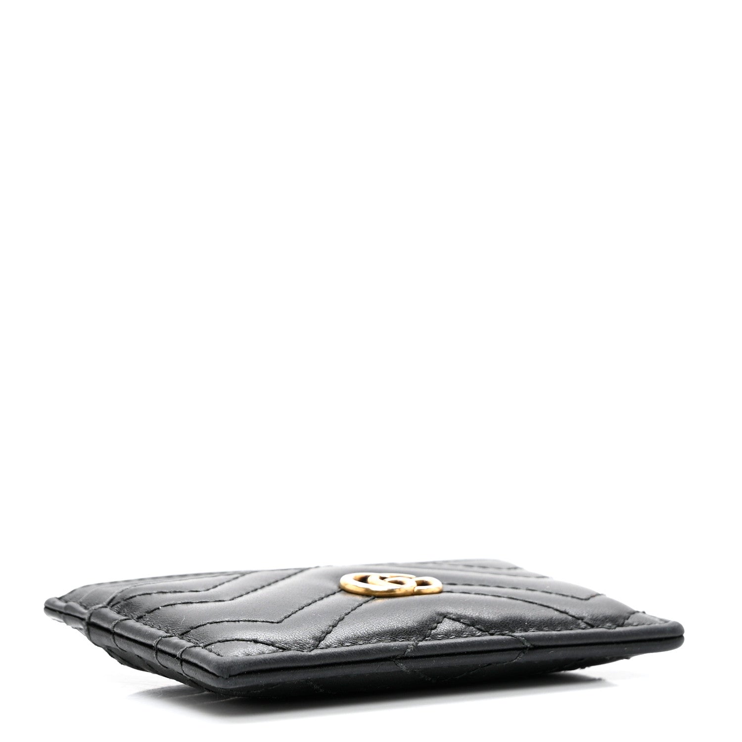 Gucci Calfskin Matelasse GG Marmont Card Holder Black 4 of 8
