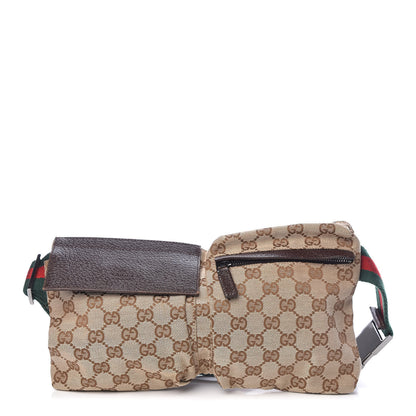 Gucci Monogram Web Belt Bag Dark Brown 1 of 10
