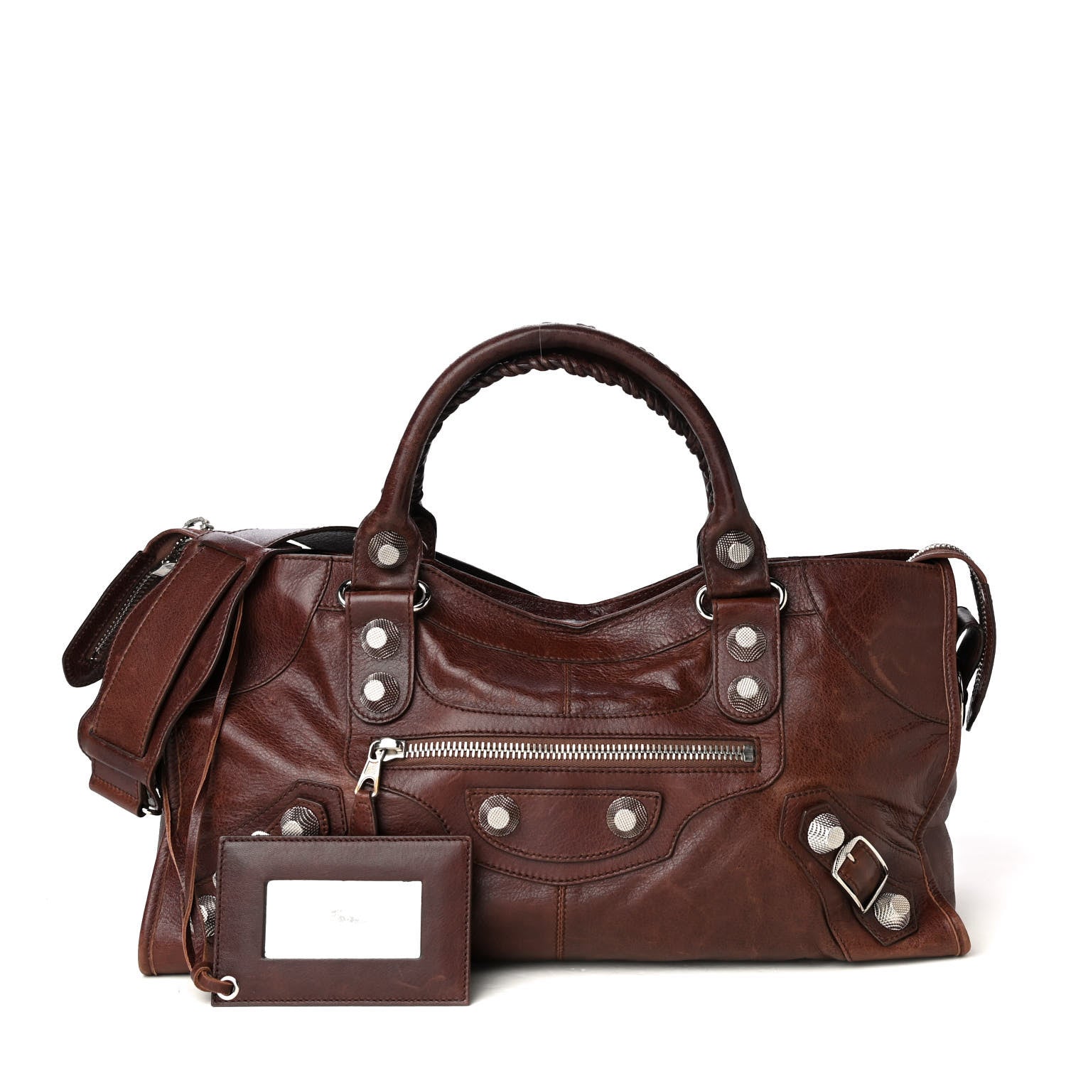 Balenciaga Agneau Giant 21 Silver Hardware Part Time Castagna 1 of 5