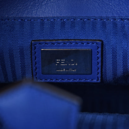 Fendi Vitello Elite Petite 2Jours Tote Blue Neon 6 of 10