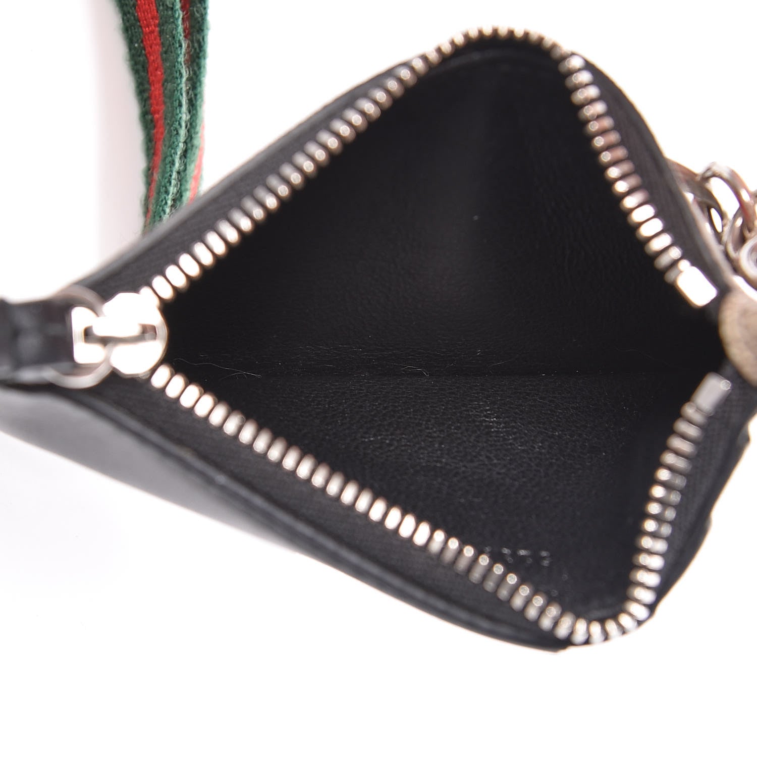 Gucci GG Supreme Monogram Kingsnake Lanyard Coin Case Card Holder 7 of 9