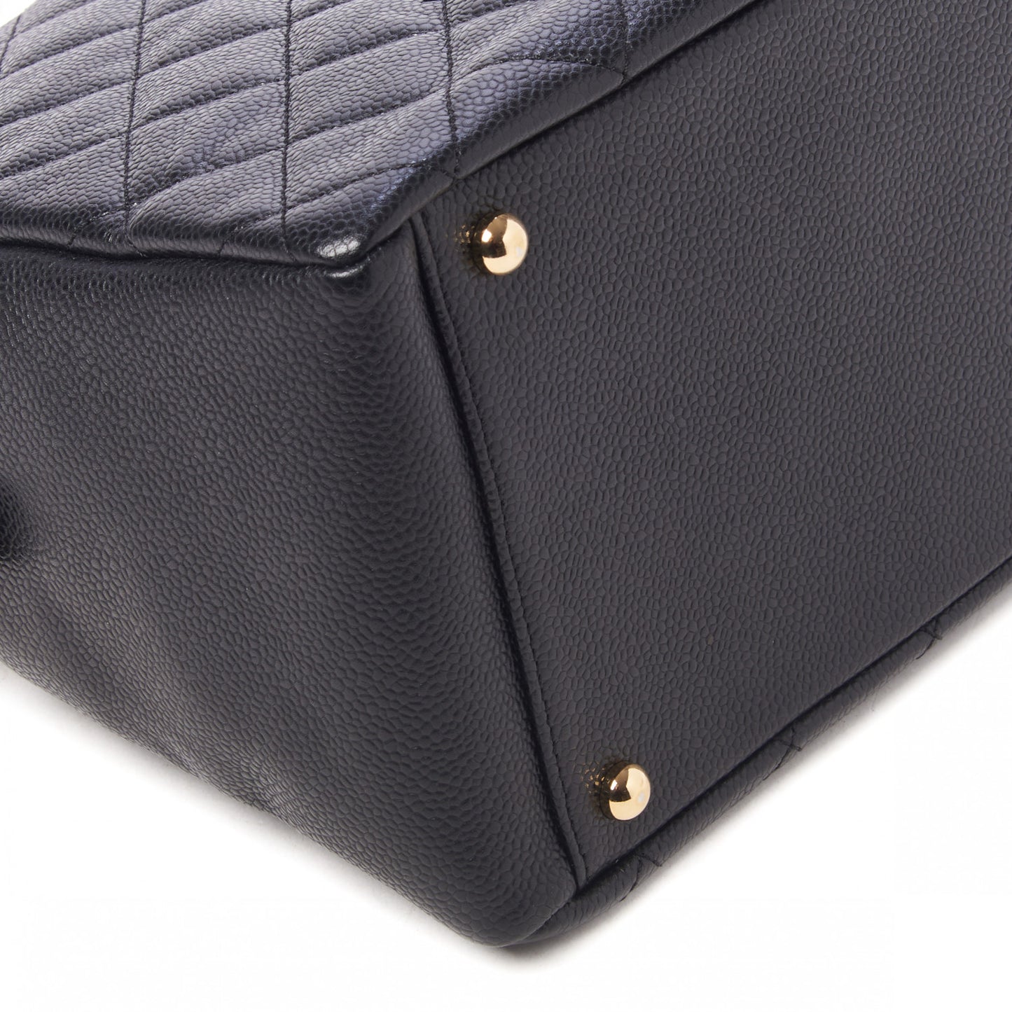 Caviar Quilted Petit Timeless Tote PTT Black