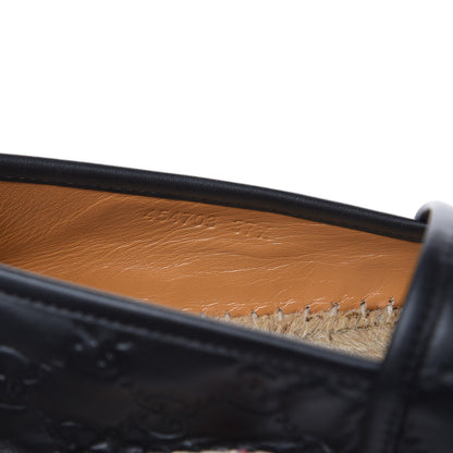 Gucci Guccissima Signature Espadrilles 37.5 Black 10 of 13