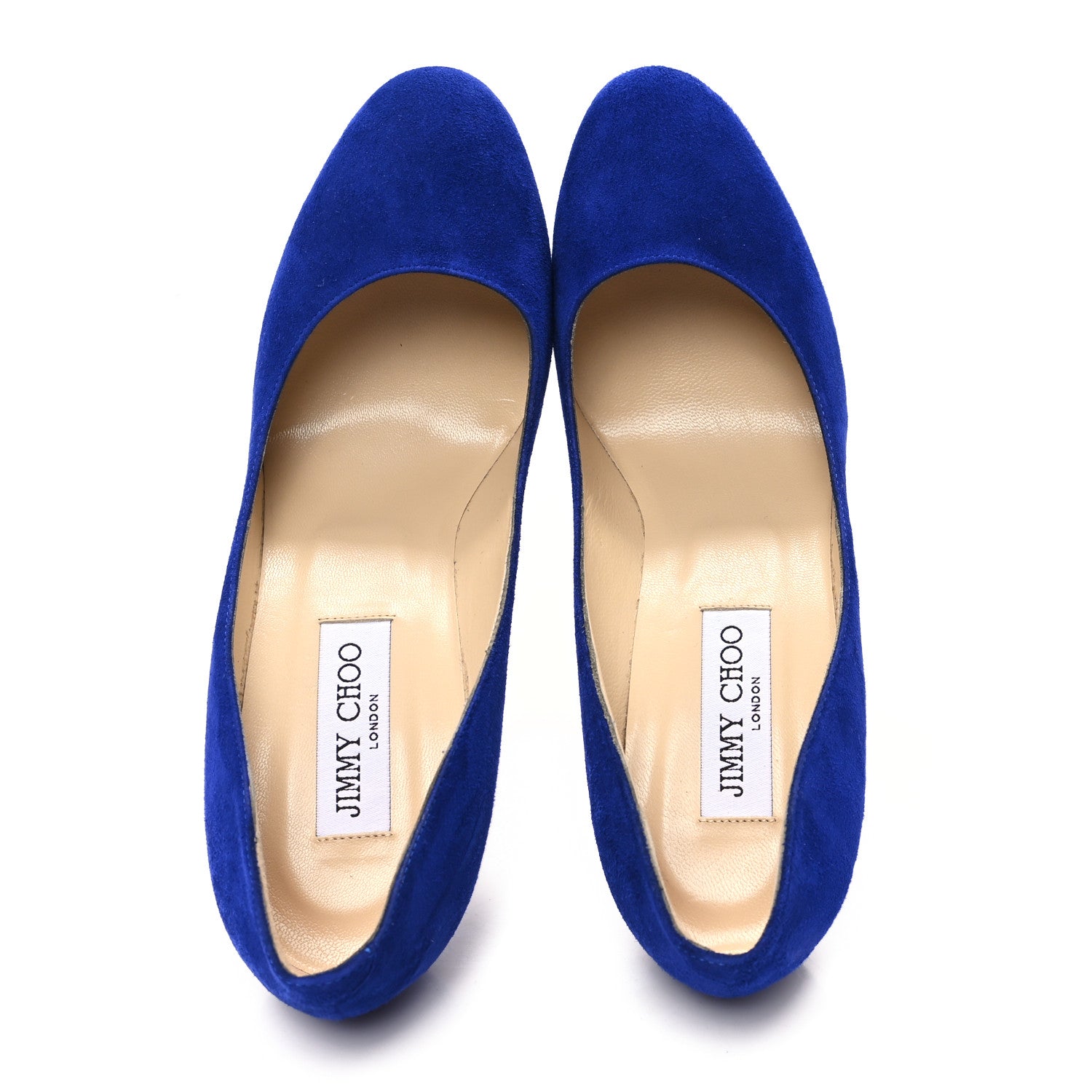 Jimmy Choo Suede 120mm Platform Pumps 38 Electric Blue 2 of 8