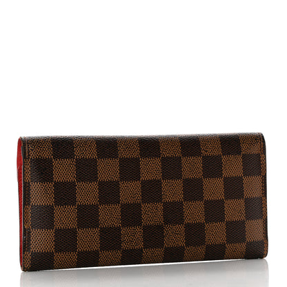 Louis Vuitton Damier Ebene Josephine Wallet Red 3 of 9