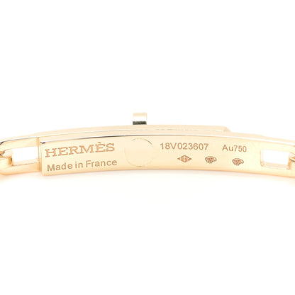 Hermes 18K Yellow Gold Diamond Kelly Chaine Choker Necklace 4 of 4