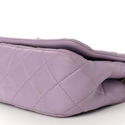 Chanel Lambskin Quilted Braided CC Small Flap Lilac 10 of 16