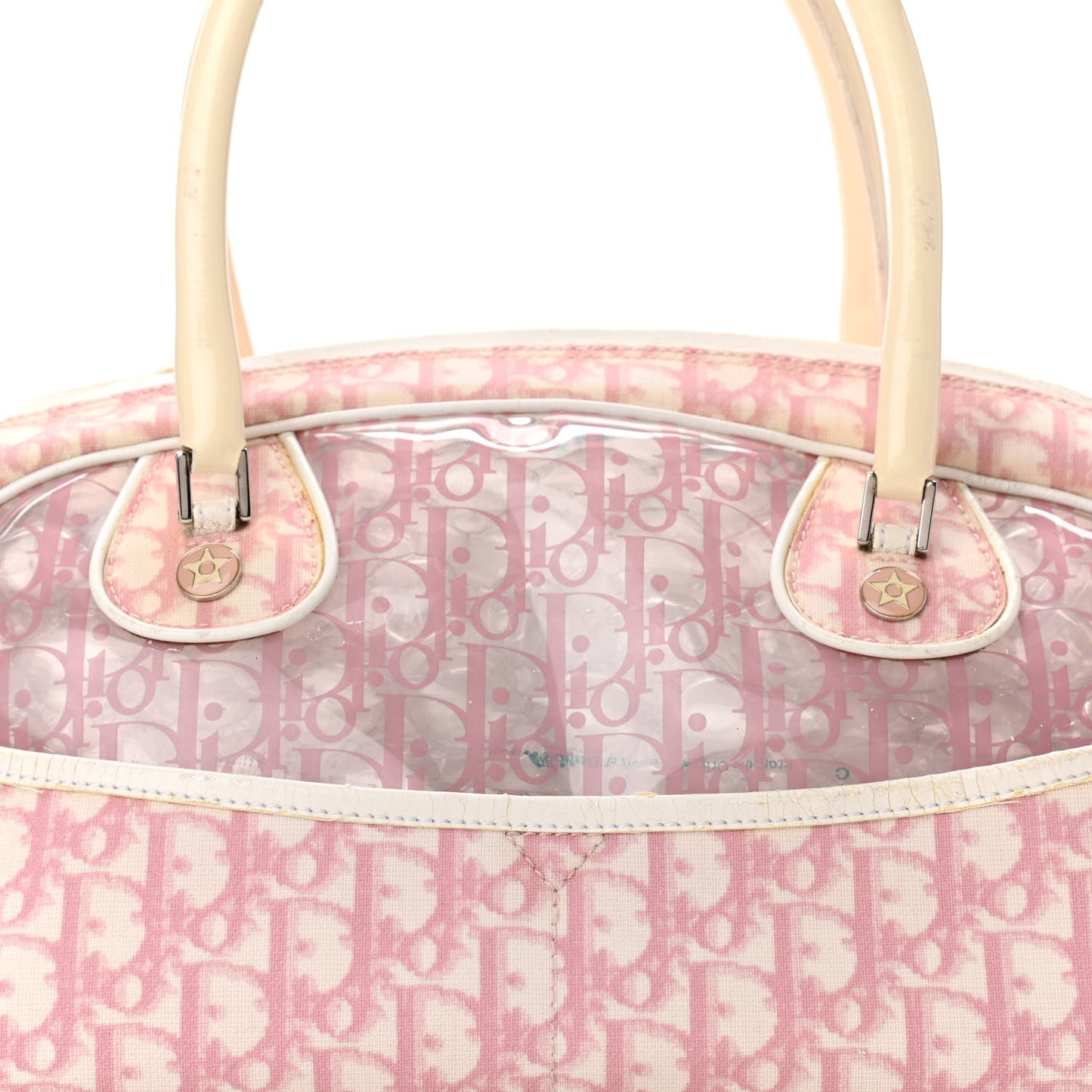 Monogram PVC Bowler Pink