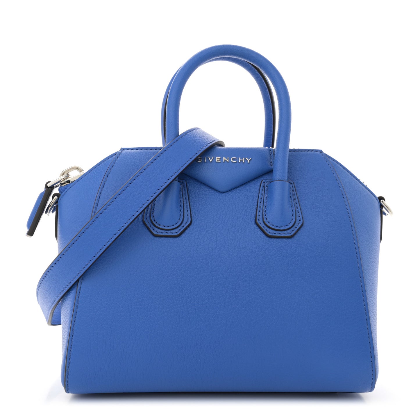 Sugar Goatskin Mini Antigona Persian Blue