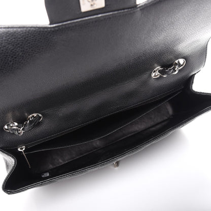 Chanel Caviar Quilted Jumbo Single Flap Black 5 of 7