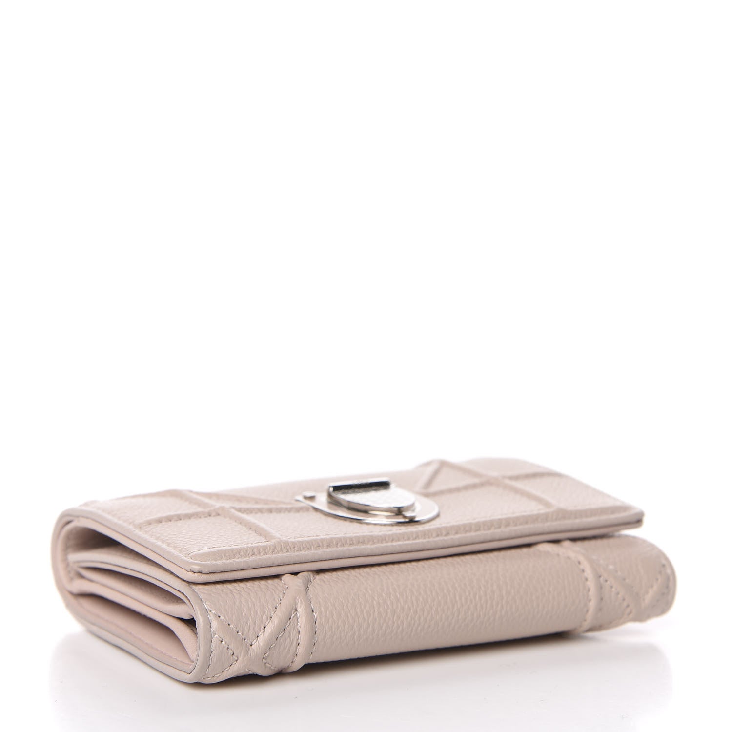 Christian Dior Grained Calfskin Cannage Diorama Elancee Wallet Rose Poudre 4 of 8