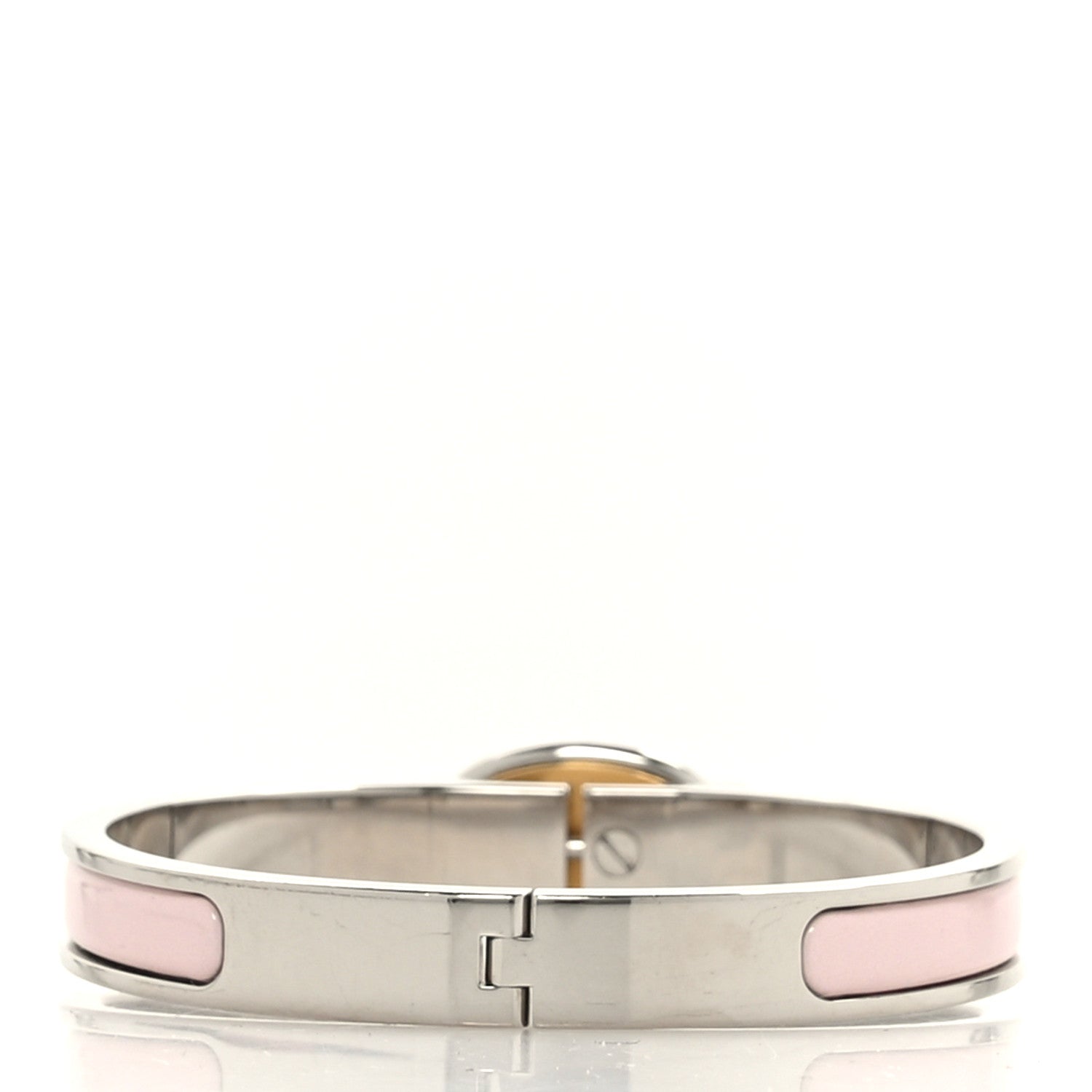 Hermes Enamel Mini Clic Chaine d'Ancre Bracelet PM Rose Sakura 3 of 5