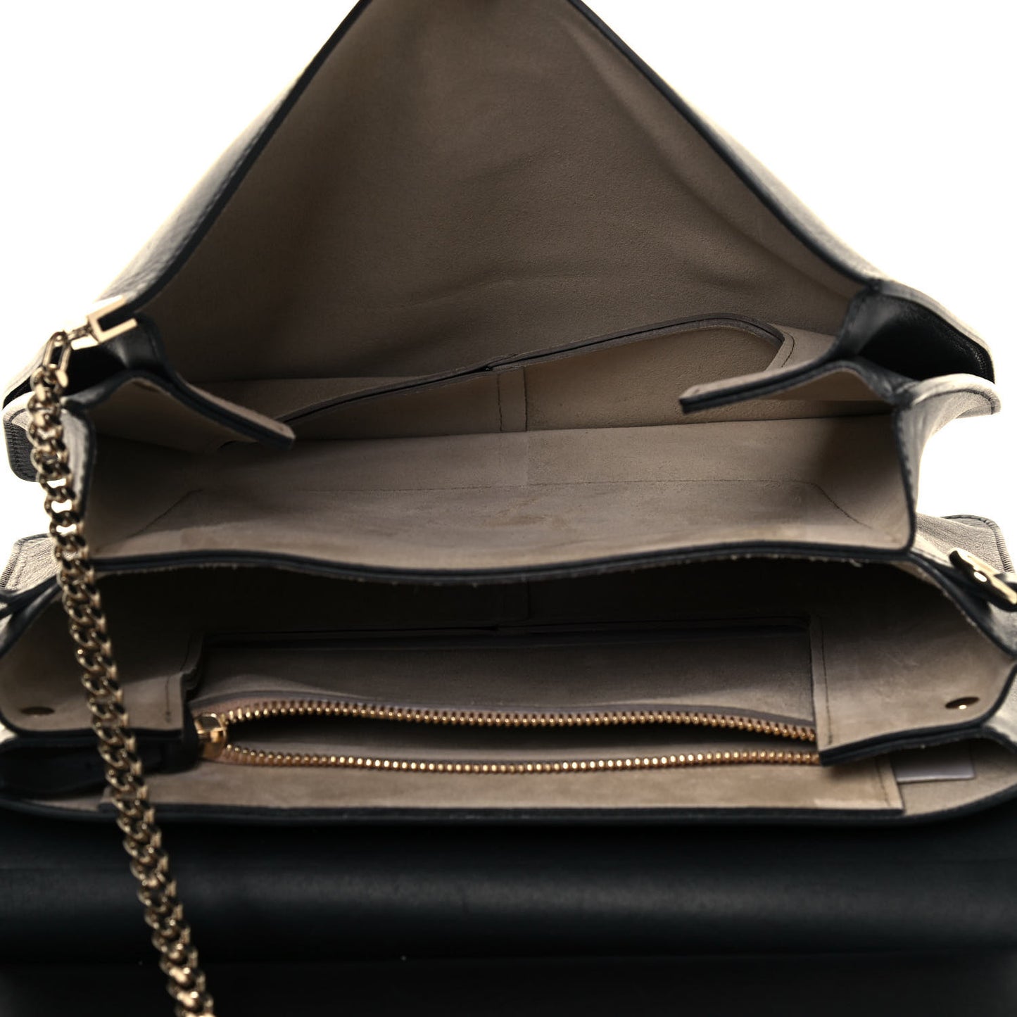 Suede Calfskin Medium Faye Shoulder Bag Black