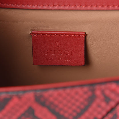 Gucci Elaphe Radiata Small Osiride Shoulder Bag Hibiscus Red 6 of 10