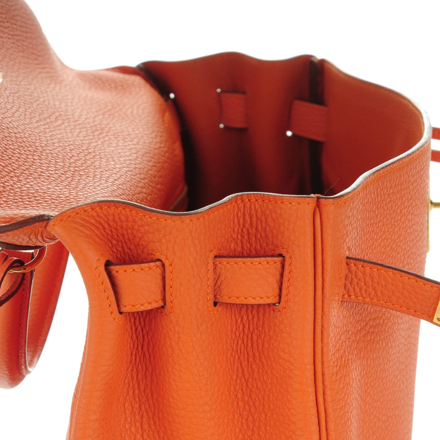 Hermes Togo Kelly Retourne 32 Orange 23 of 25