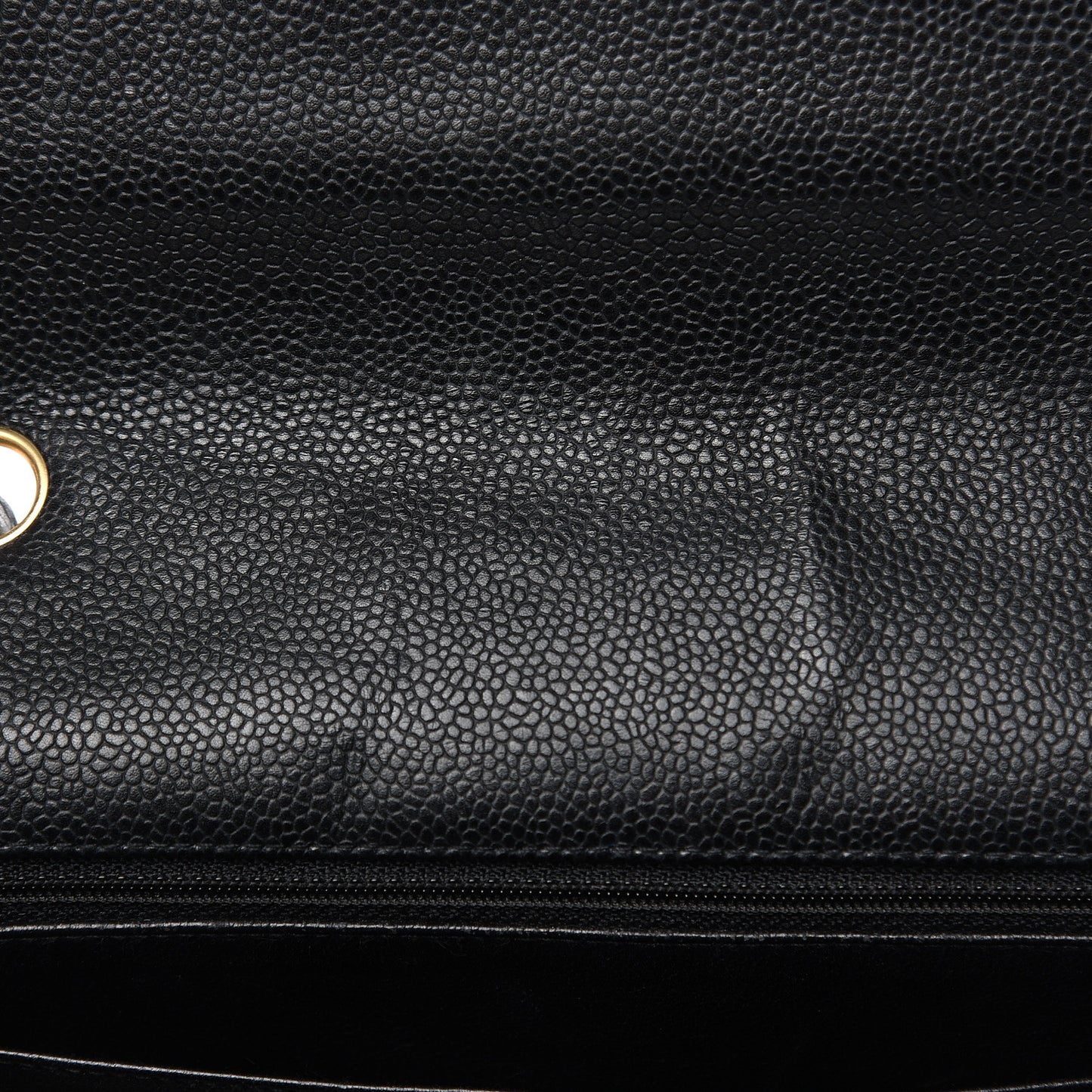 Caviar Quilted Jumbo Single Flap Black