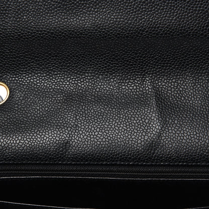 Chanel Caviar Quilted Jumbo Single Flap Black 15 of 16