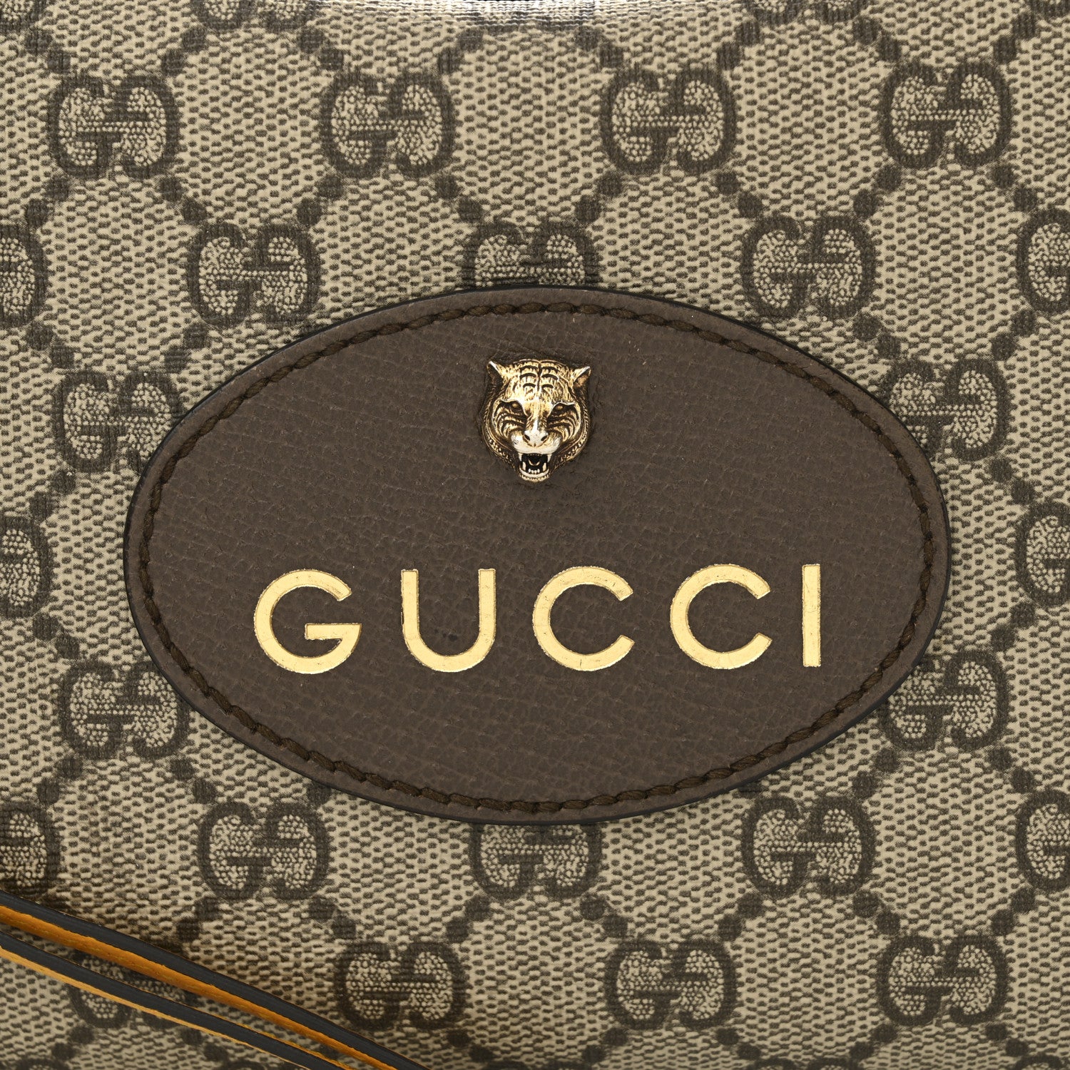 Gucci GG Supreme Monogram Web Neo Vintage Shoulder Bag Beige New Acero Crop 8 of 15