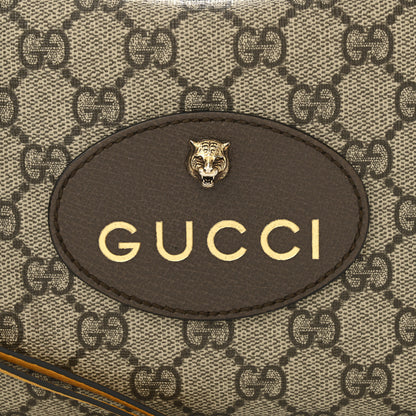 Gucci GG Supreme Monogram Web Neo Vintage Shoulder Bag Beige New Acero Crop 8 of 15