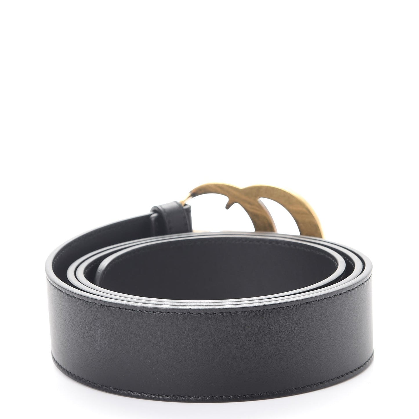 Moon Calfskin Double G 40mm Belt 105 42 Black