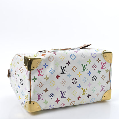 Louis Vuitton Monogram Multicolor Speedy 30 White 3 of 8