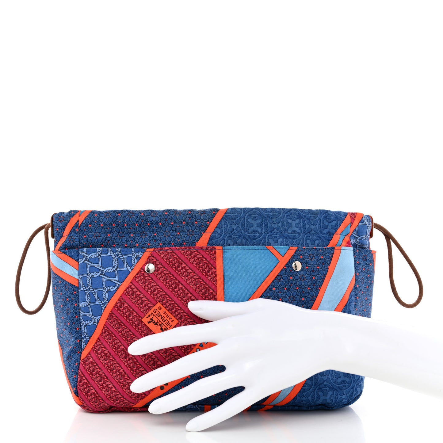 Silk Carre en Cravates Fourbi 20 PM Pouch Bleu Saphir