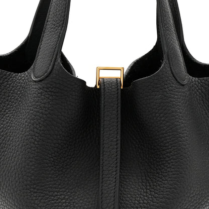 Hermes Taurillon Clemence Picotin Lock 18 PM Black 8 of 12