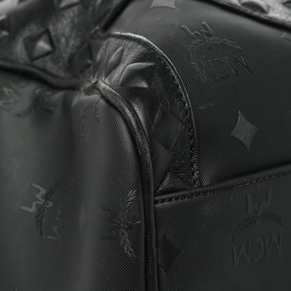 MCM Visetos Medium Stud Traveler Weekender Duffle Bag Black 10 of 12