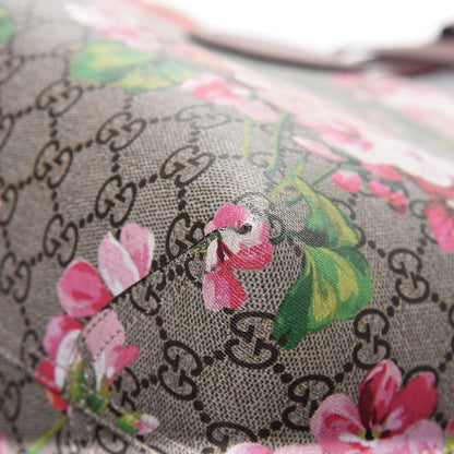 Gucci GG Supreme Monogram Blooms Medium Reversible Tote Beige Multicolor Dry Rose 11 of 15