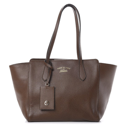 Gucci Dollar Calfskin Small Swing Tote Nut Brown 1 of 9