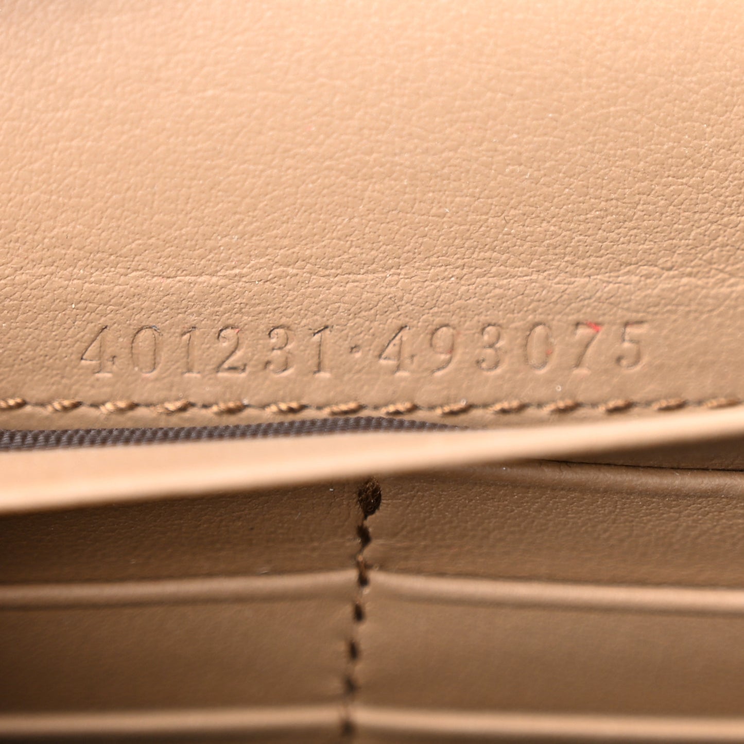 GG Supreme Monogram Mini Dionysus Chain Wallet Beige Taupe