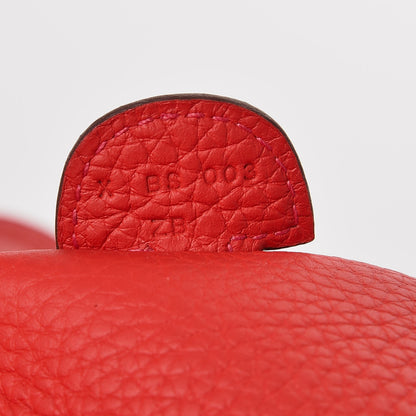 Hermes Taurillon Clemence Evelyne III PM Rouge Tomate 7 of 9