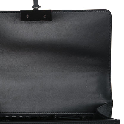 Christian Dior Ultra Matte Grained Calfskin 30 Montaigne Flap Bag Black 8 of 13