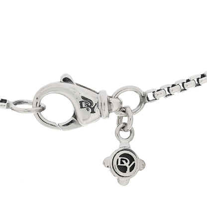 David Yurman Sterling Silver 18K Yellow Gold Crossover Single Station Pendant Necklace 4 of 4