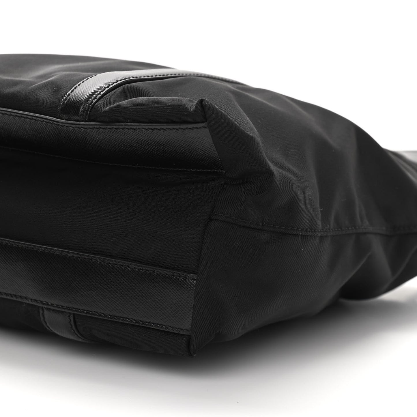 Tessuto Nylon Saffiano Tote Black