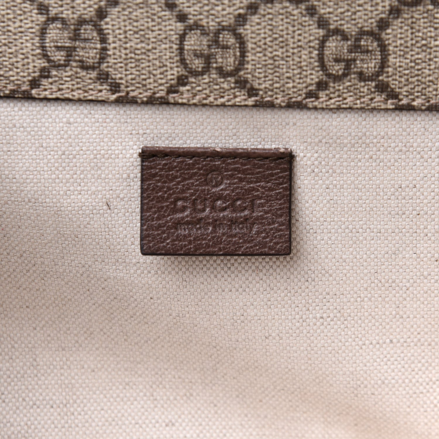 Gucci GG Supreme Monogram Web Small Neo Vintage Double Flap Messenger Bag Beige New Acero 7 of 12