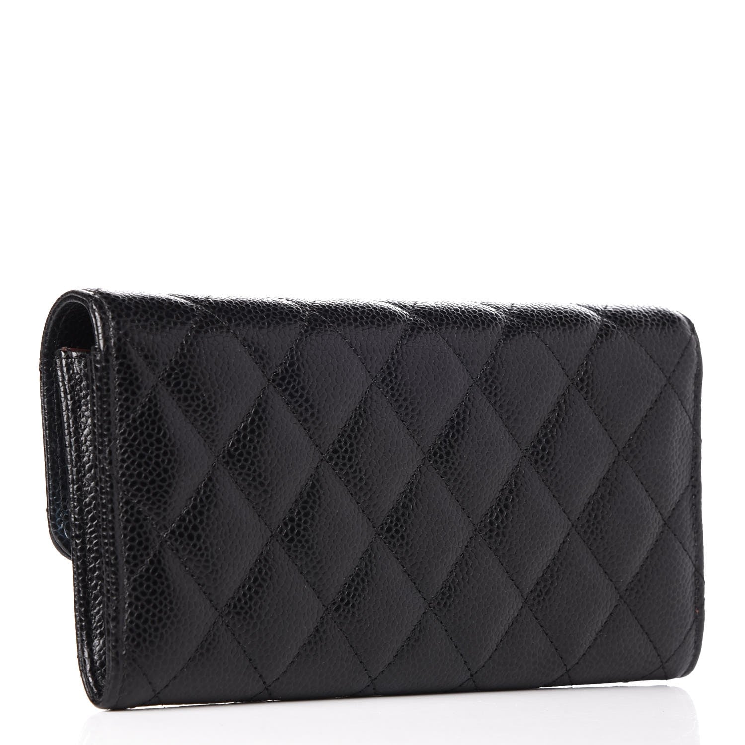 Chanel Caviar Quilted Large Flap Wallet Black 3 of 8