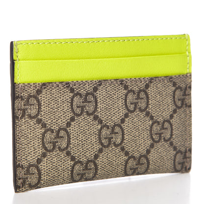 Gucci GG Supreme Stars Card Holder Yellow 3 of 7